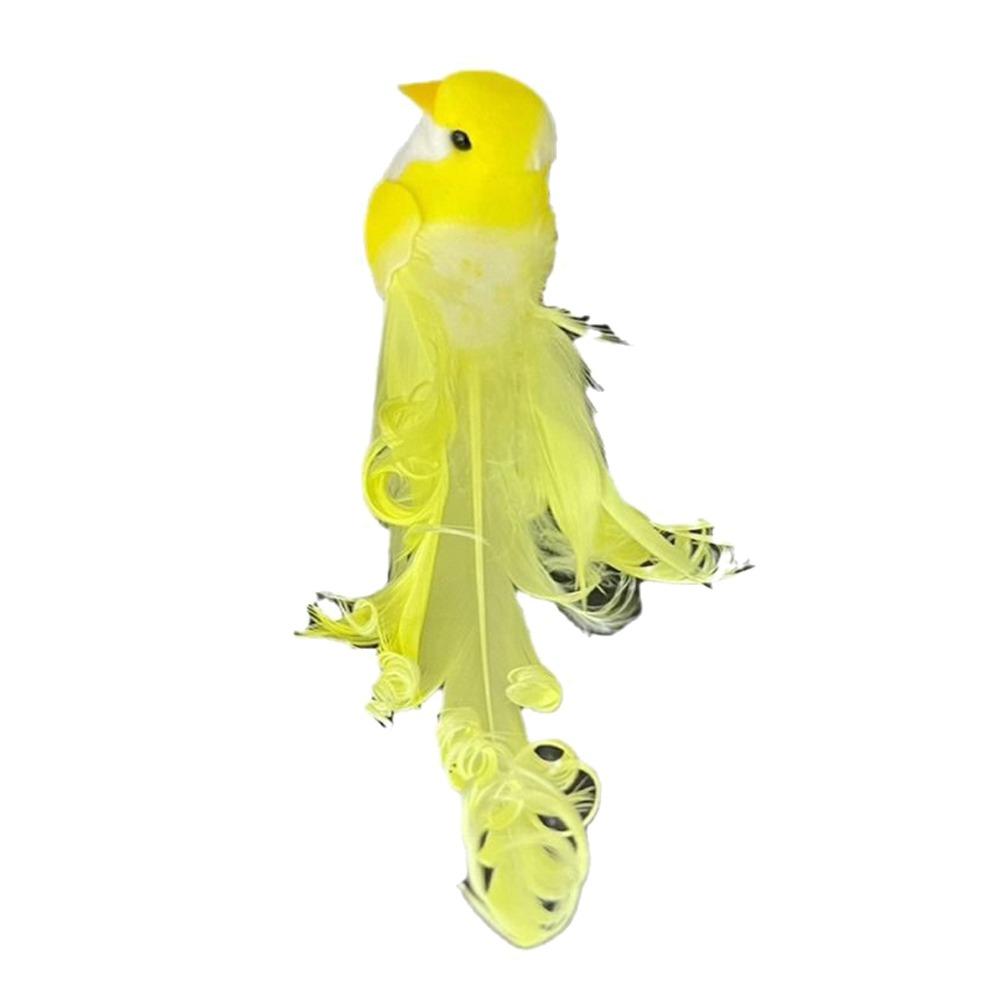 Красочная Кудрявая Птица Шесть Цветов Искусственная Птица Поддельная Птица Фигурки Птиц Тема Джунглей